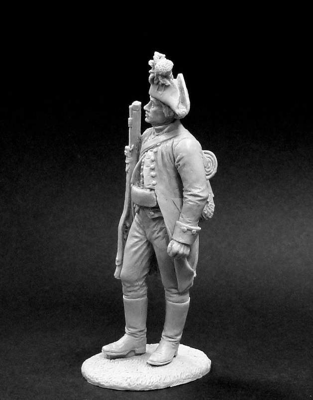 CHM-54220(М). Унтер-офицер егерских полков, Россия 1799 г. 54 мм. Материал - белый металл. Chronos Miniatures