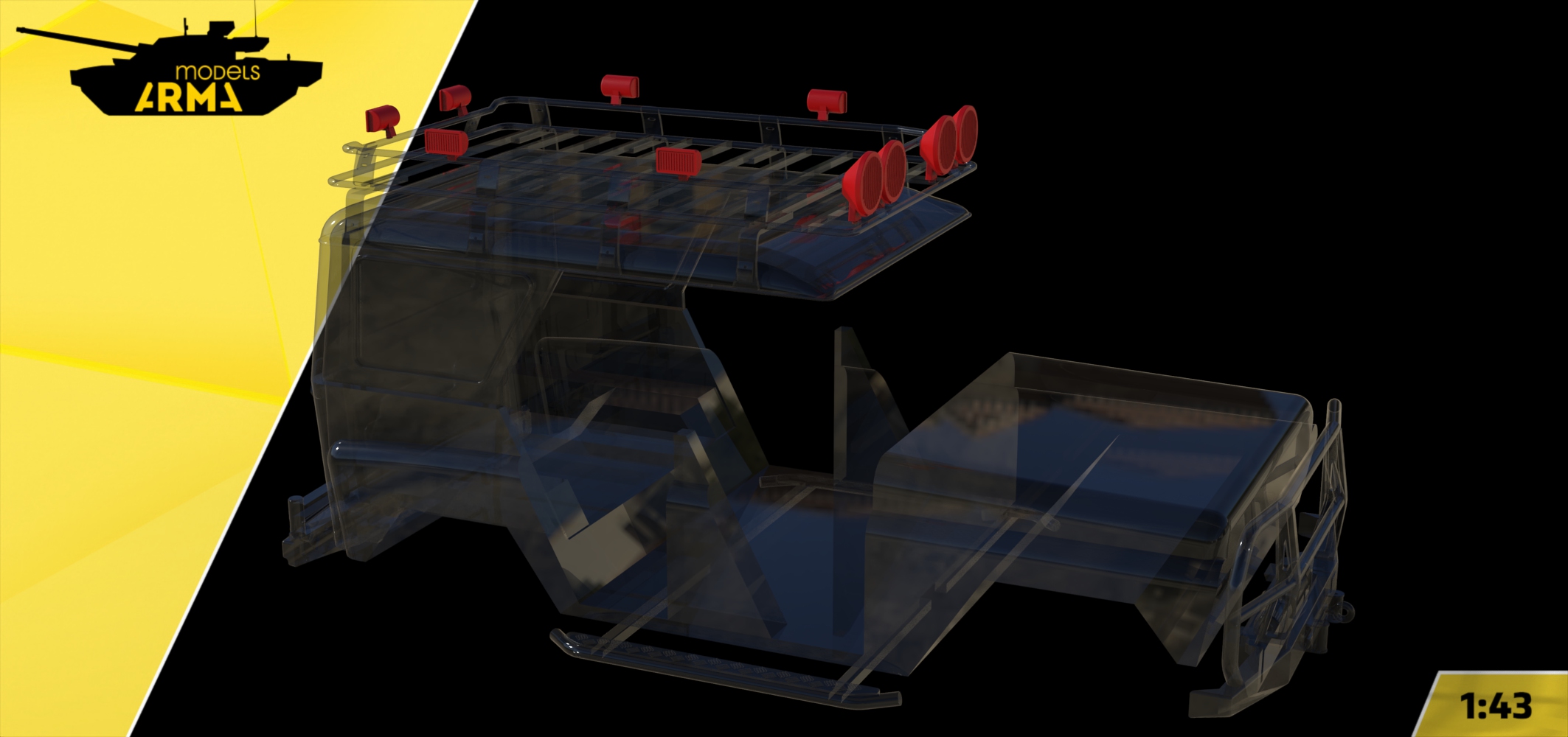 AM43006 Набор освещения для внедорожника УАЗ