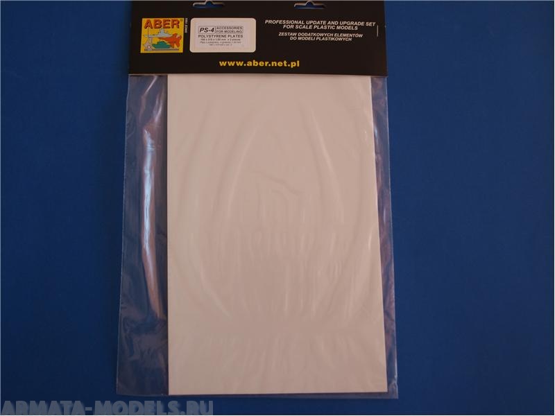 ABR-PS-4  Дополнения для  Polystyrene plates 195 x 315 x 1,00 mm x 2 pcs. для