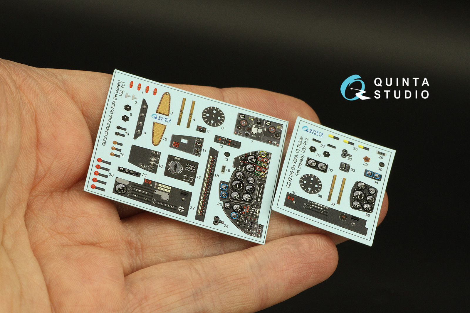 QD32160 3D Декаль интерьера кабины Do 335A-10 (HK models)