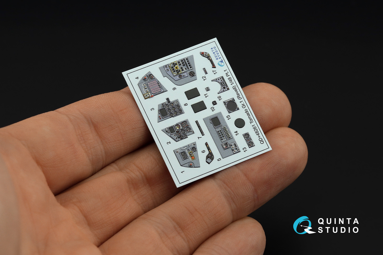 QD+48261 3D Декаль интерьера кабины Tornado GR.1 (Revell) (с 3D-печатными деталями)