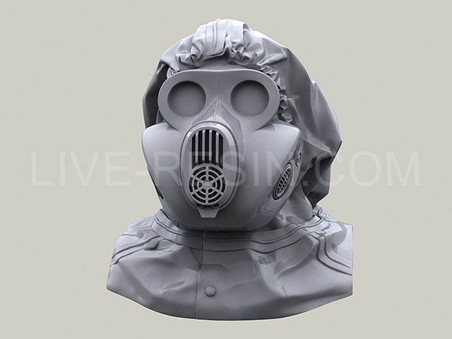 LRE35275 Противогаз российских Десантных войск (ВДВ) ПБФ «Хомяк» с капюшоном ОЗК.