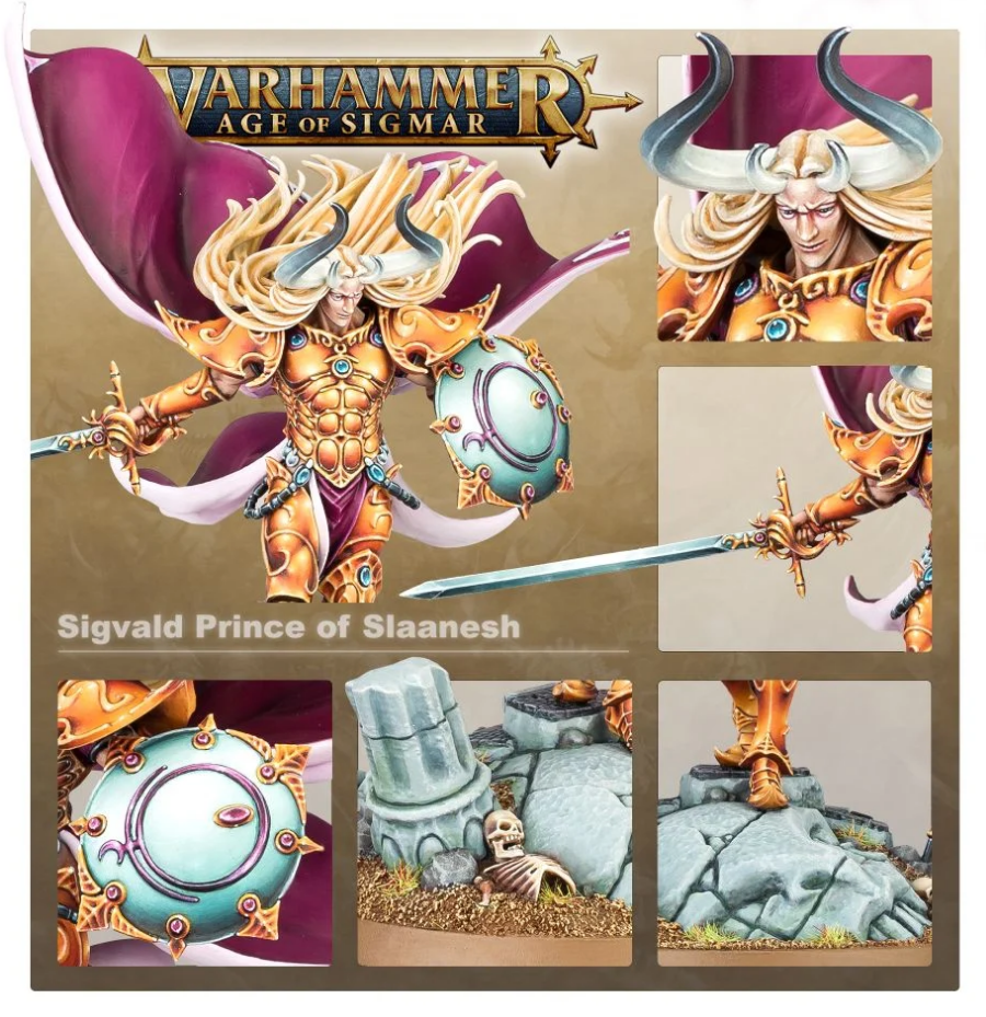 83-84GW Набор Гедонисты Слаанеш. Сигвальд, Принц Слаанеш (AoS: Hedonites of Slaanesh Sigvald, Prince of Slaanesh)