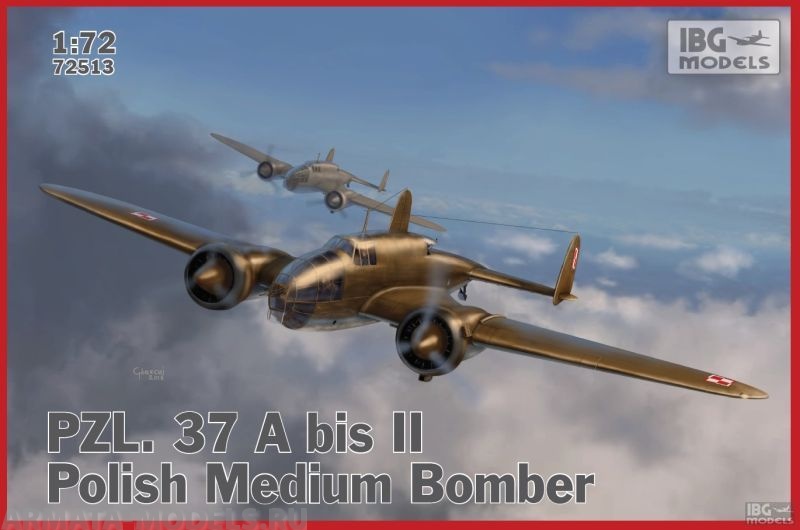 IBG72513 Самолёт PZL.37 A bis II Los - Polish Medium Bomber IBG models