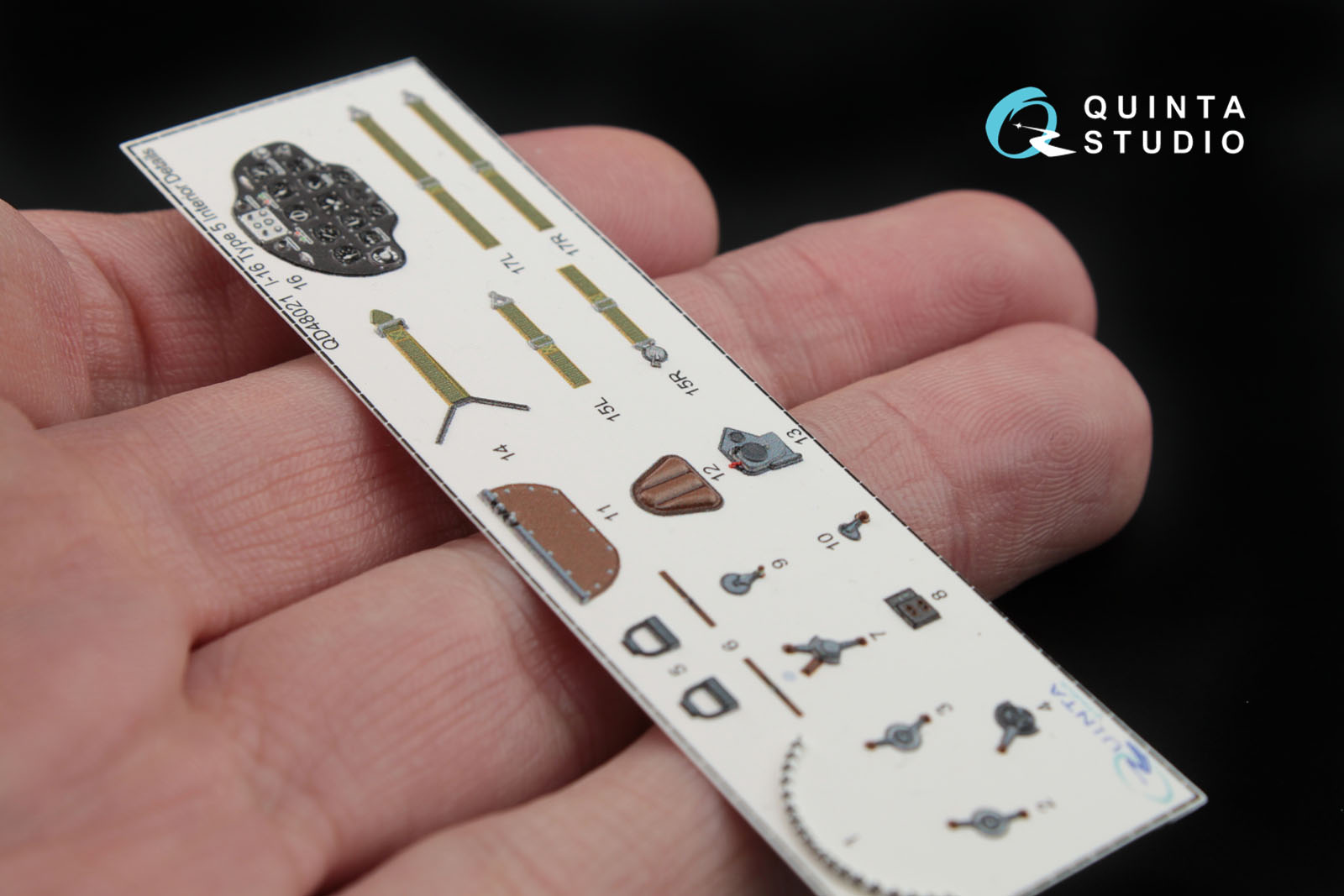 QD48021 1:48 3D Декаль интерьера кабины  И-16 тип 5 (для конверсии из любых  моделей И-16 тип 10)