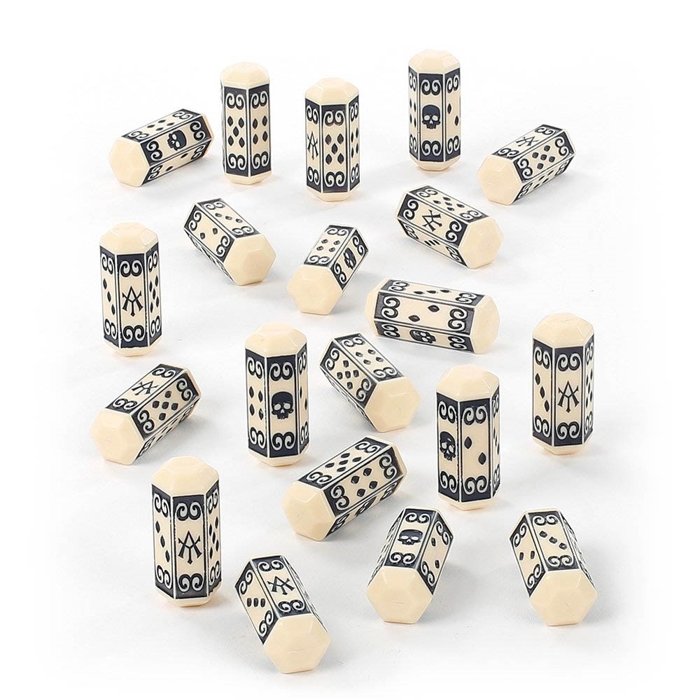 87-61GW Набор кубиков Люминеты, Повелители Владений (Lumineth Realm-Lords Dice Set)