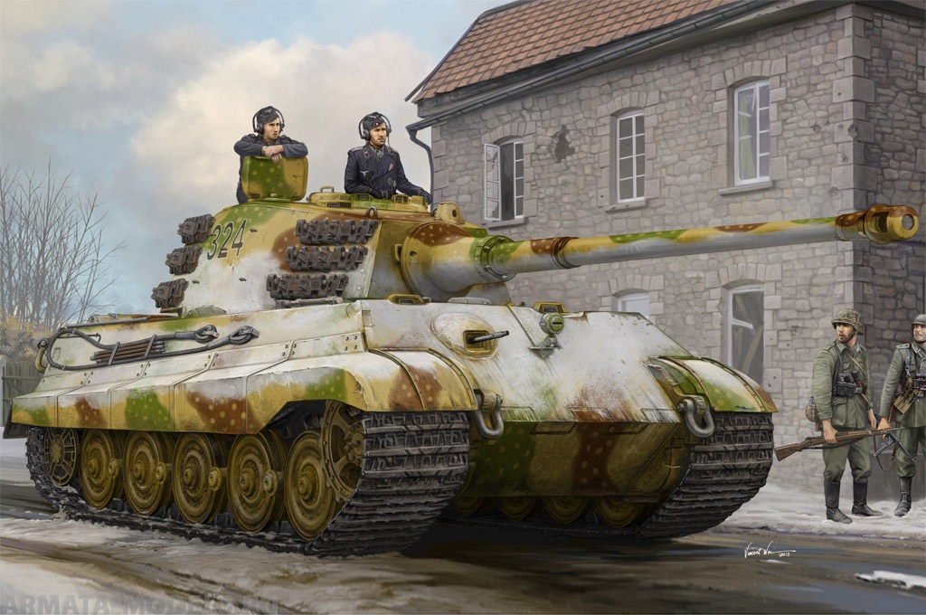 84532HB Pz.Kpfw.VI Sd.Kfz.182 Tiger II (Henschel Feb-1945 Production) Hobby Boss