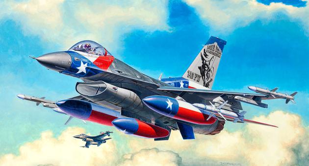 63992RE Набор Многоцелевой истребитель F-16C Fighting Falcon  USAF quot;Боевой Соколquot; Revell