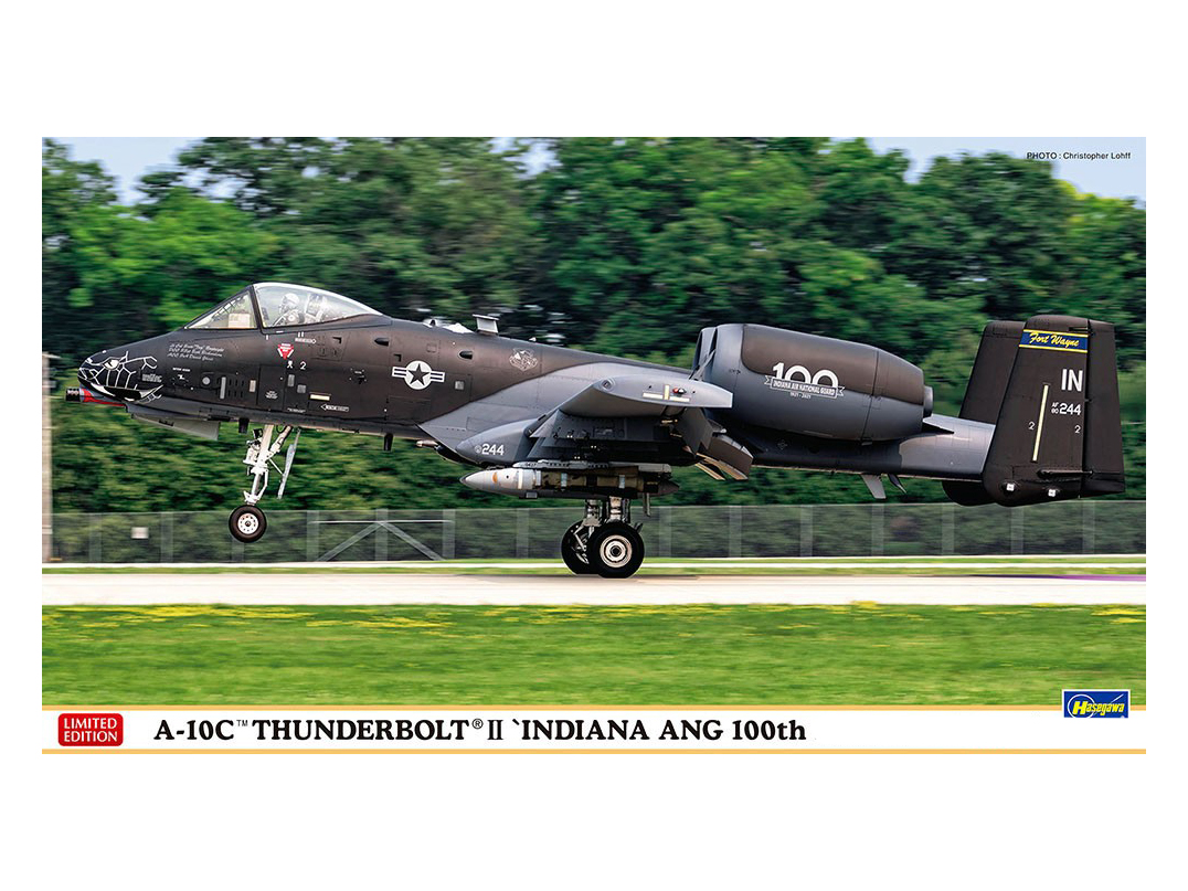 02409-Штурмовик ВВС США A-10C Thunderbolt II quot;Indiana ANG 100th Anniversaryquot; (Limited Edition) Hasegawa