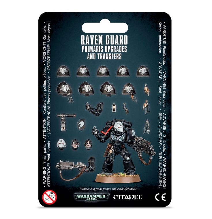 55-13GW Набор улучшений для Примарисов Гвардии Ворона (Raven Guard Primaris Upgrades and Transfers)