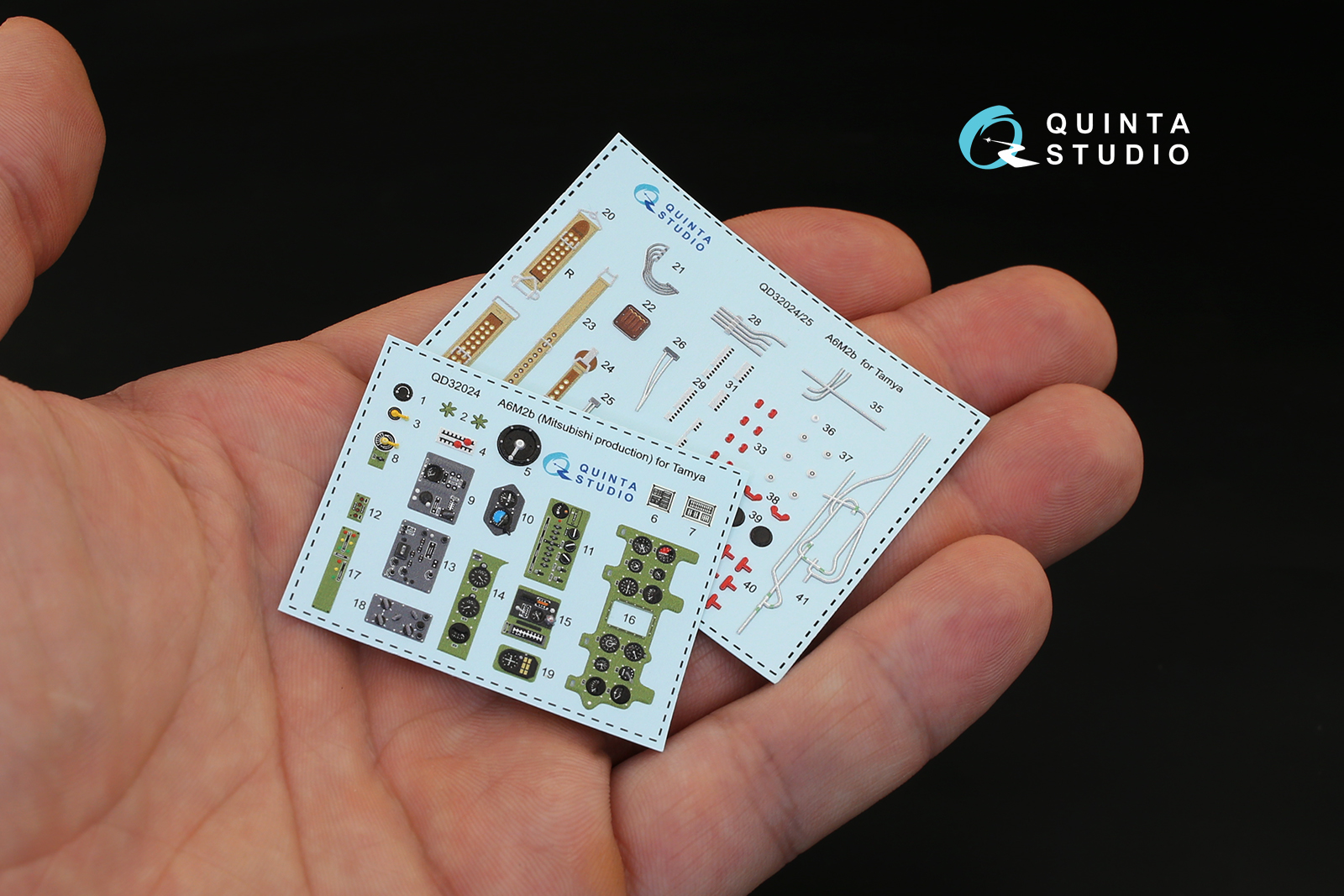 QD32024 1/32 3D Декаль интерьера кабины A6M2b (Mitsubishi prod.) (для модели Tamiya)