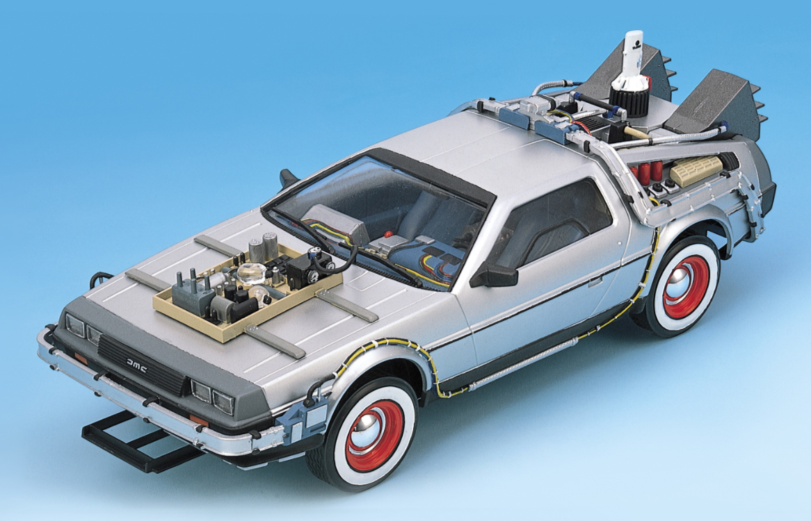 05918 Back To The Future DeLorean from Part III Aoshima