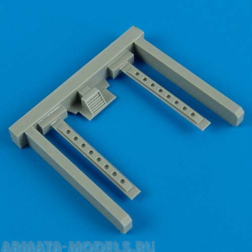 QB48456  Messerschmitt Bf 109E Air Intake and Cover Injection 1/48