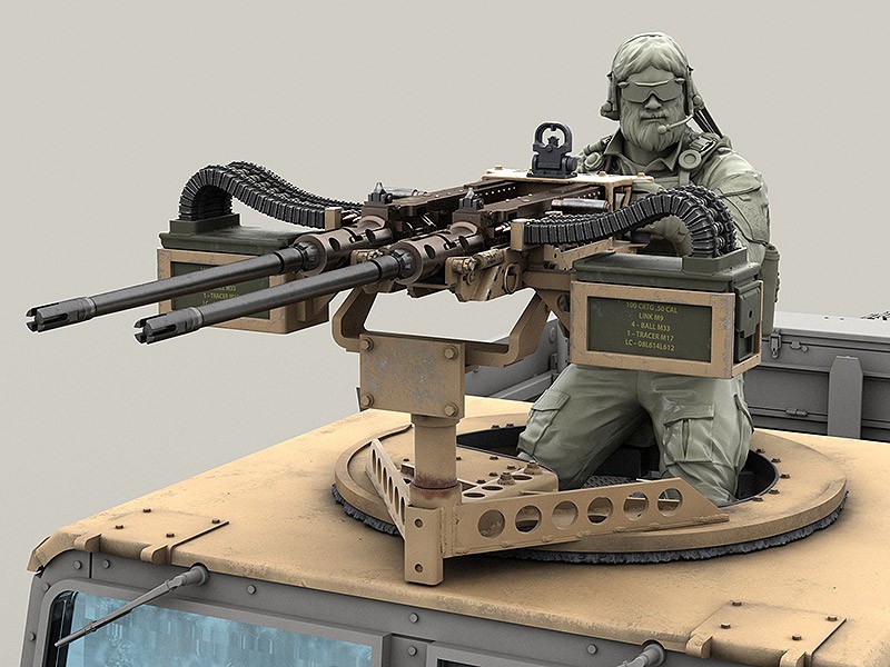 LRM35011 Стрелок пулеметчик Сил Специальных Операций США для размещения в пулеметных установках автомобилей повышенной проходимости и бронетехники. 