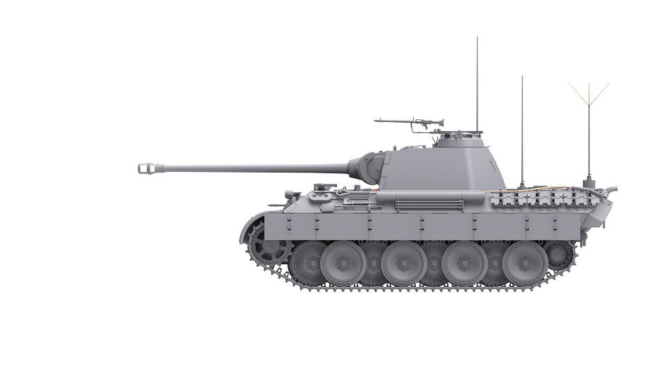 DW35011 Сборная модель Pzkpfwg. V Panther A late 2 in 1 (Sd.Kfz.171/268) Das Werk