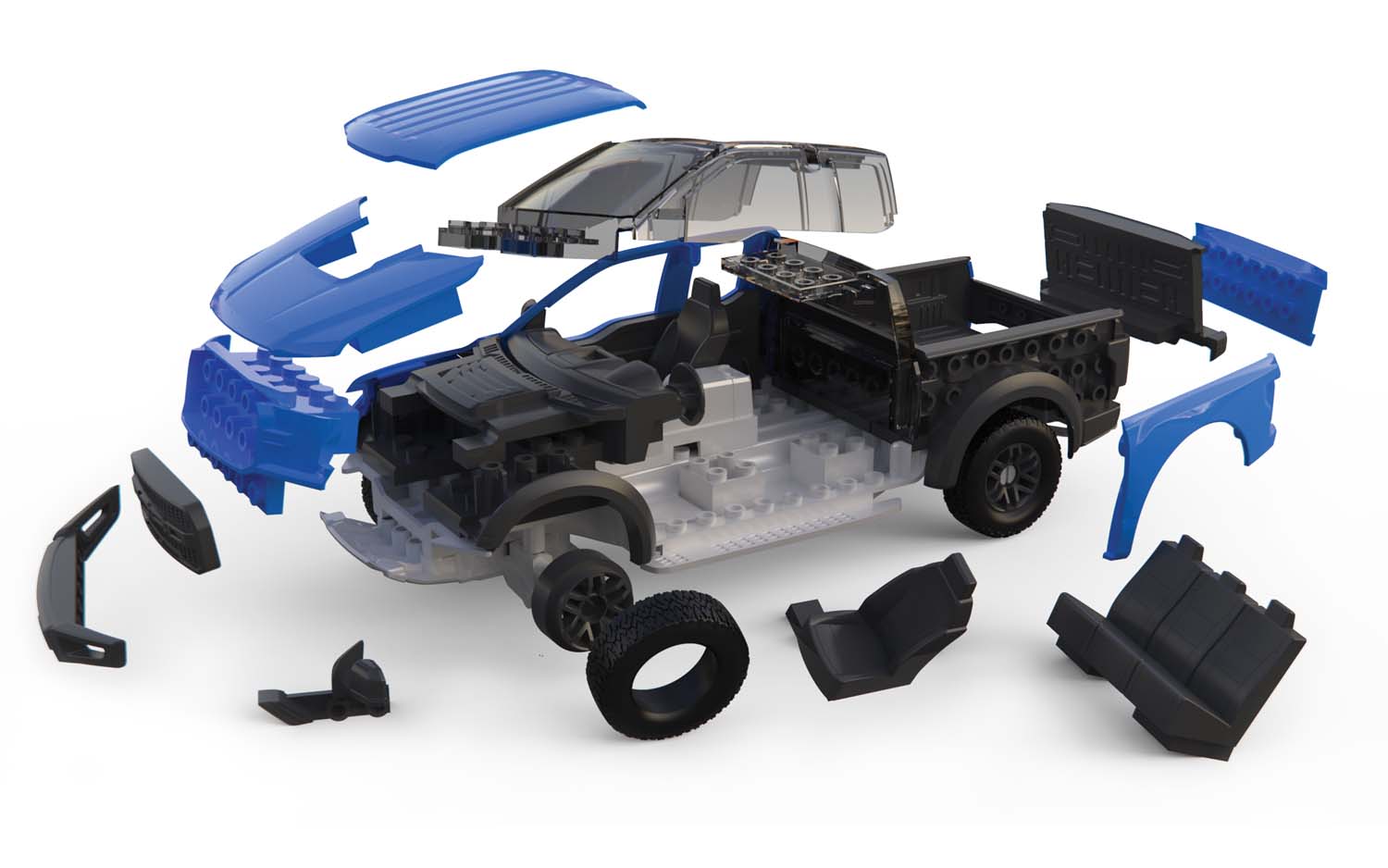 J6037 Сборная модель автомобиля QUICKBUILD Ford F-150 Raptor Airfix