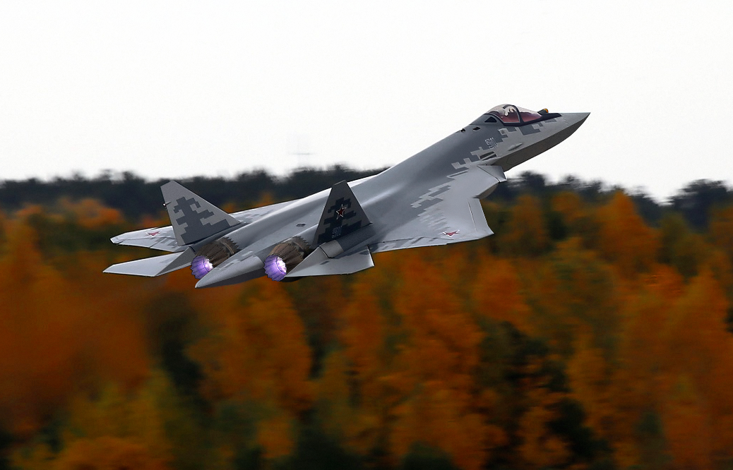 AM48118 Маска окрасочная Су-57 для нанесения камуфляжа «Пиксель» 1/48 