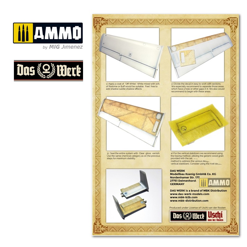 DWA007 Набор декалей Wood Grain Decals for Elli - DW32001