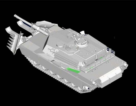 07277P M1A1 with Mine Clearing Blade System Trumpeter
