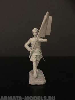 5102ТБ Офицер-знаменосец  дивизии Каппеля идущий в атаку