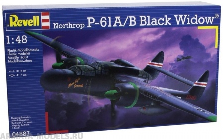 04887 Самолет Истребитель P-61B Black Widow Revell