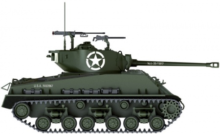 6529ИТ Танк M4A3E8 Sherman Fury Italeri
