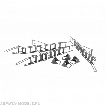 LP48037 Стремянка, стремянка для обслуживания и колодки для самолетов Су-27УБ ранняя версия 1/48