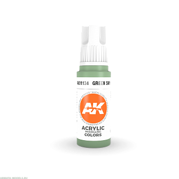 AK11134 Краска акриловая Green Sky 17ml