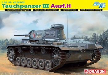 6775Д 1/35ТАНК  Pz.Kplw.lll (T) Ausf.H