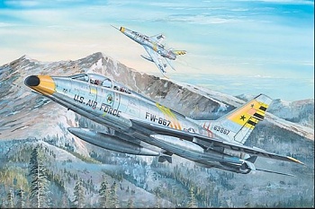 02246P Американский истребитель-перехватчик F-100F Super Sabre