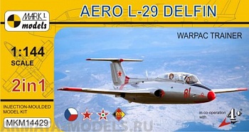 MKM14429 Самолет Aero L-29 Delfin 'Varsavska smlouva' (2v1) (MARK I Models) 1/144