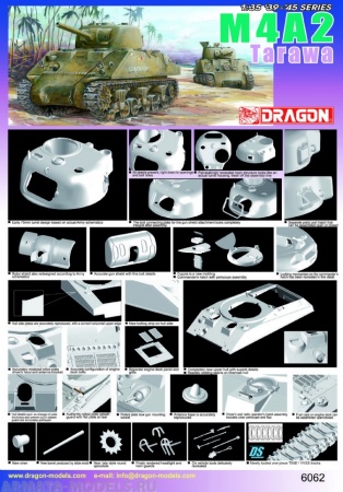 6062Д Танк M4A2 Tarawa Dragon