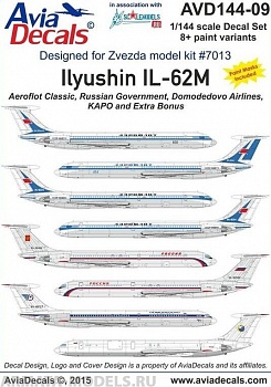 AVD144-09 Ильюшин Ил-62М, 1/144