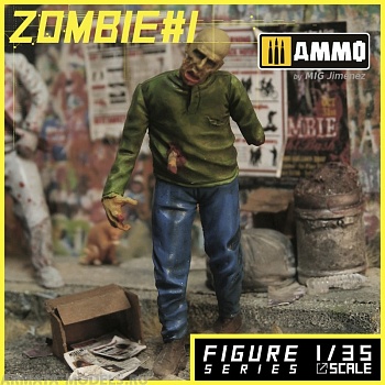 MR-AM80 Миниатюра Zombie 1