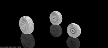 AM7220 Колеса под нагрузкой для Як-130 1/72