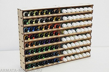 POL-02 Полка настольно-подвесная для расположения  баночек лёжа