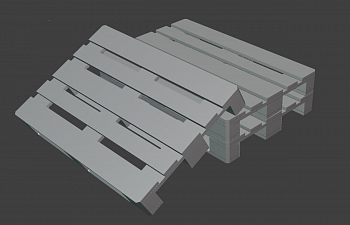 HE-72083 Миниатюра Палеты (3шт)