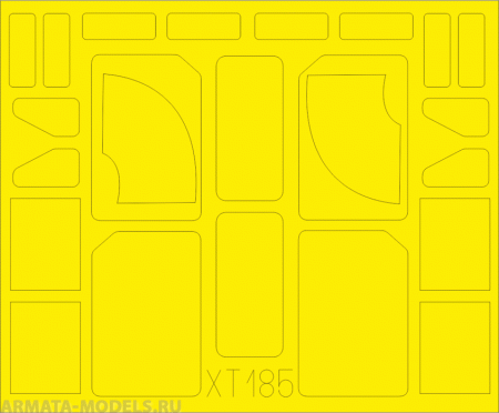 XT185 Маска для окрашивания для модели M 1070 Truck Tractor  For Hobby-Boss kit