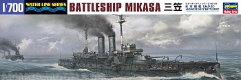 49151 Линкор JAPANESE NAVY BATTLESHIP MIKASA (waterline model kit)  (HASEGAWA)  1/700