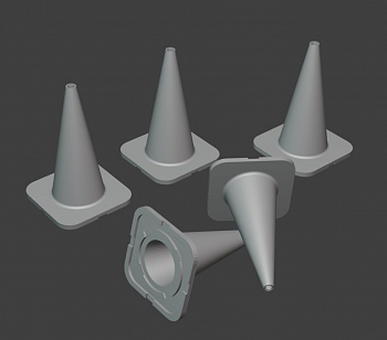 HE-48015 Миниатюра конусы 3д печать (5шт)