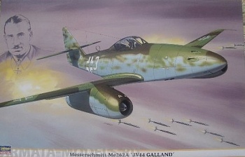 08123 Самолет Messerschmitt Me262A Jv44 Galland Airplane