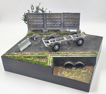 HE-35209 Подставка Переезд (Аксессуары в комплекте) Размер 35*25*15