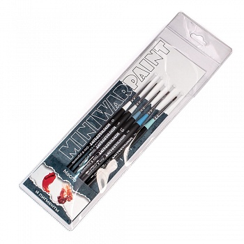 T123MWP Кисти MiniWarPaint набор "Для масла и пигментов" в пакете (5 кистей)