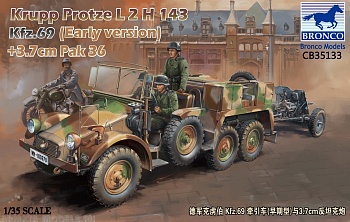 CB35133 Krupp Protze L2 H 143 Kfz.69 (early version) with 3.7cm Pak 36