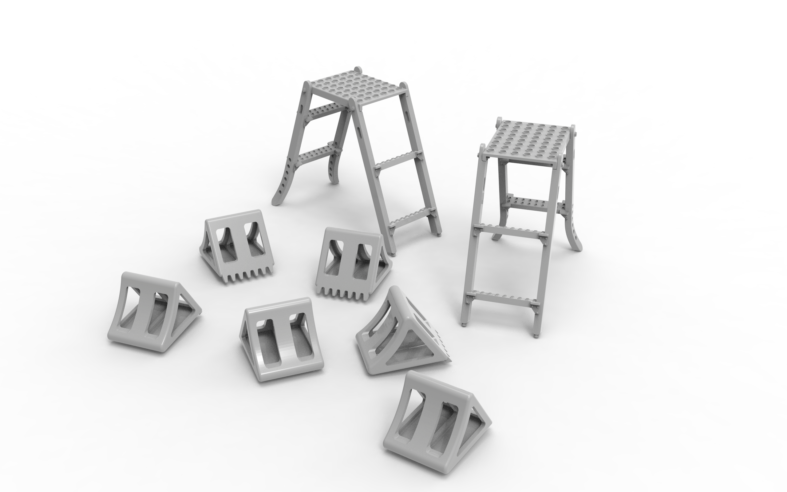 48602-1TMP Набор колодок(6шт) и технических стремянок(2шт)  МИ-28