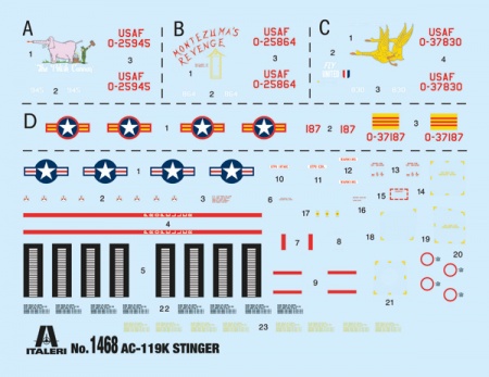1468ИТ AC-119K STINGER Italeri