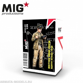 MP35-423 Пластиковая фигура  BRITISH TANK CREWMAN EATINGNORTH AFRICA 1942