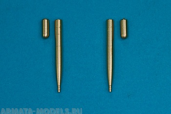 48AB09RB Точеный ствол 20mm Hispano & Fairing Blanks (2 Each.) (Used in Spitfire 'E' wing)