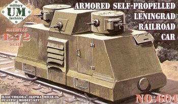 Armored self-propelled Leningrad railroad car