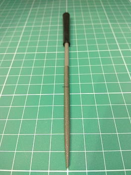 AMT017 Надфиль круглый, мелкозернистый 160мм №3 с ручкой